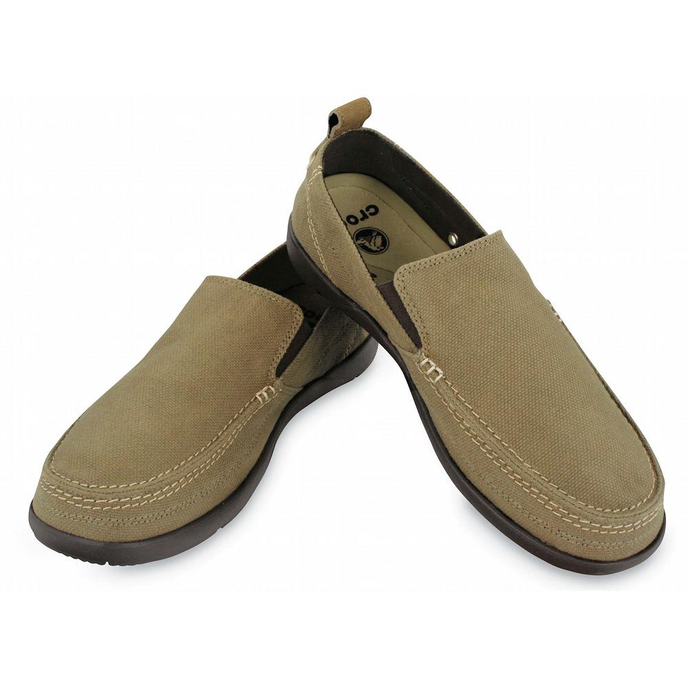 Loafers Crocs Walu Slip-On Homme Vert Olive | France 1200RVDW